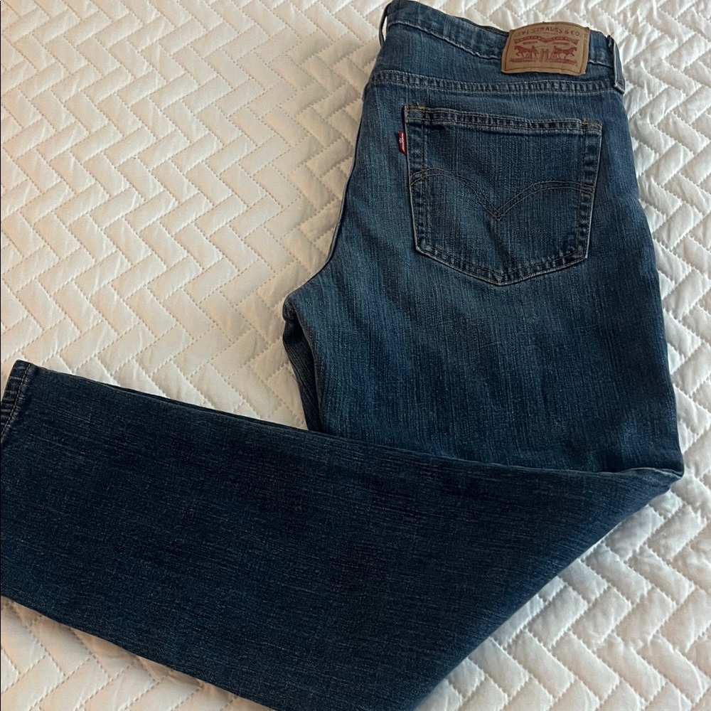 Levi's Womens Dark Blue Straight Jeans Sz 29
